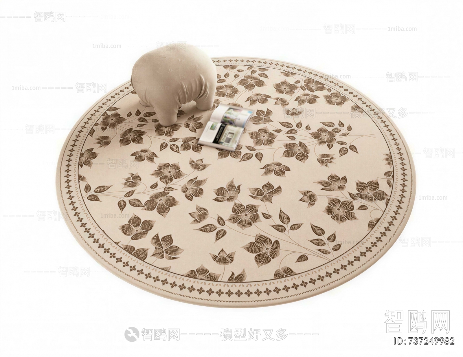 French Style Circular Carpet