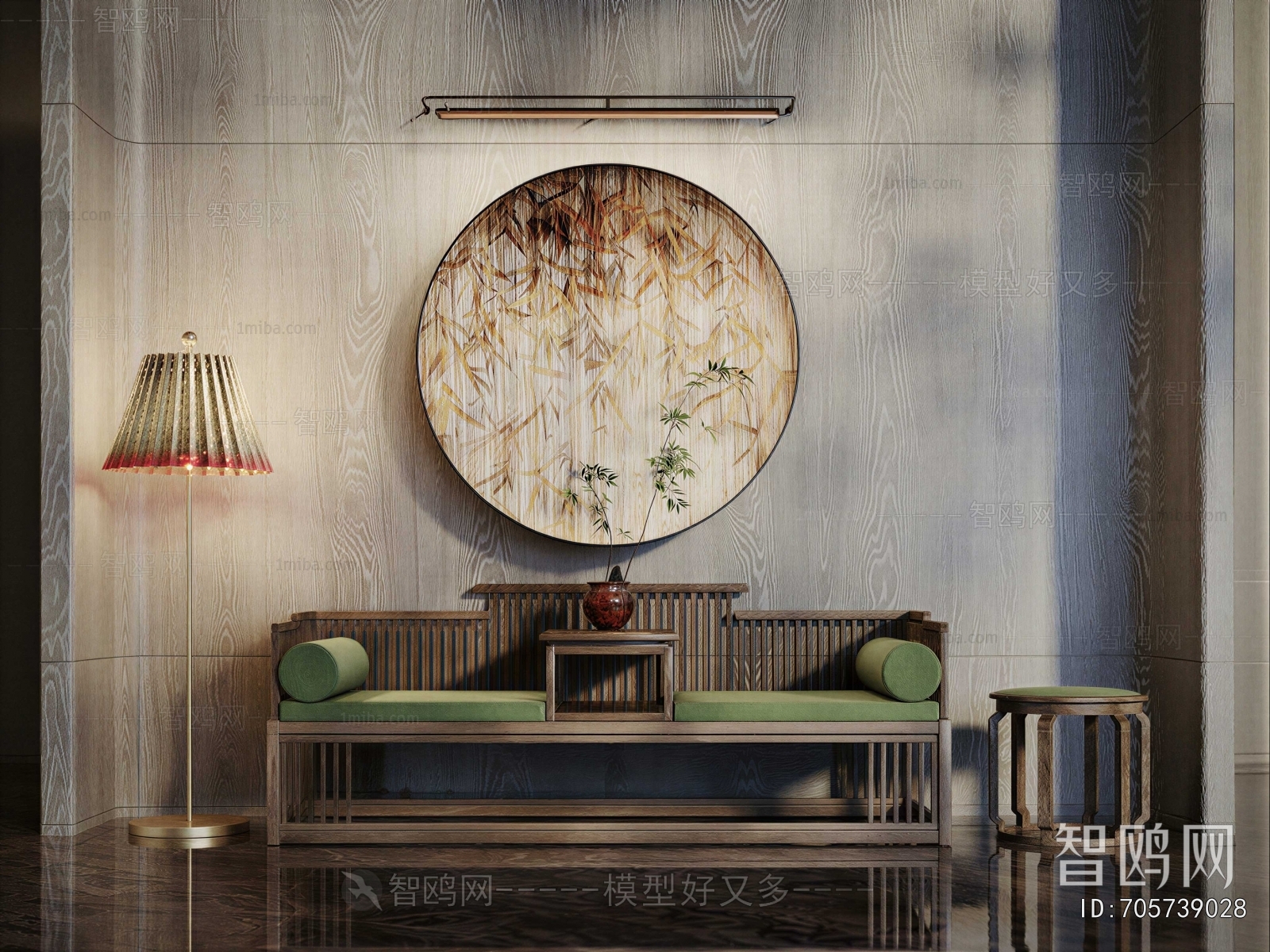 New Chinese Style Arhat Bed