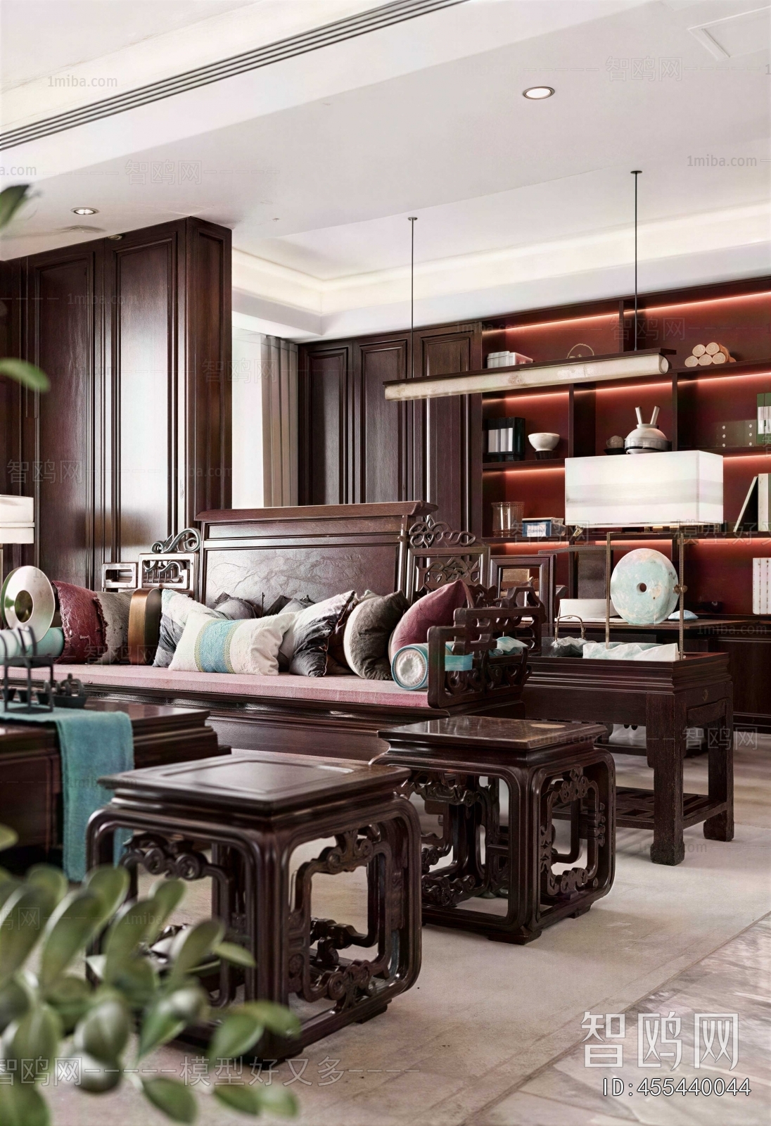 New Chinese Style A Living Room