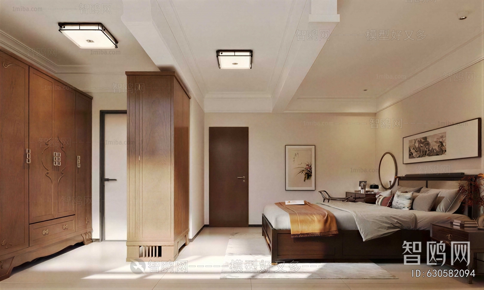 New Chinese Style Bedroom