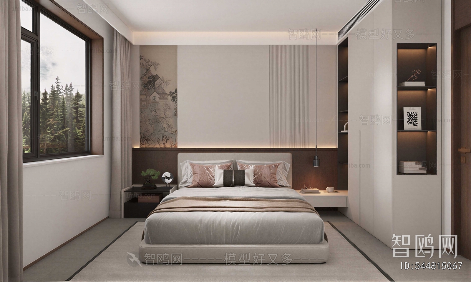 New Chinese Style Bedroom