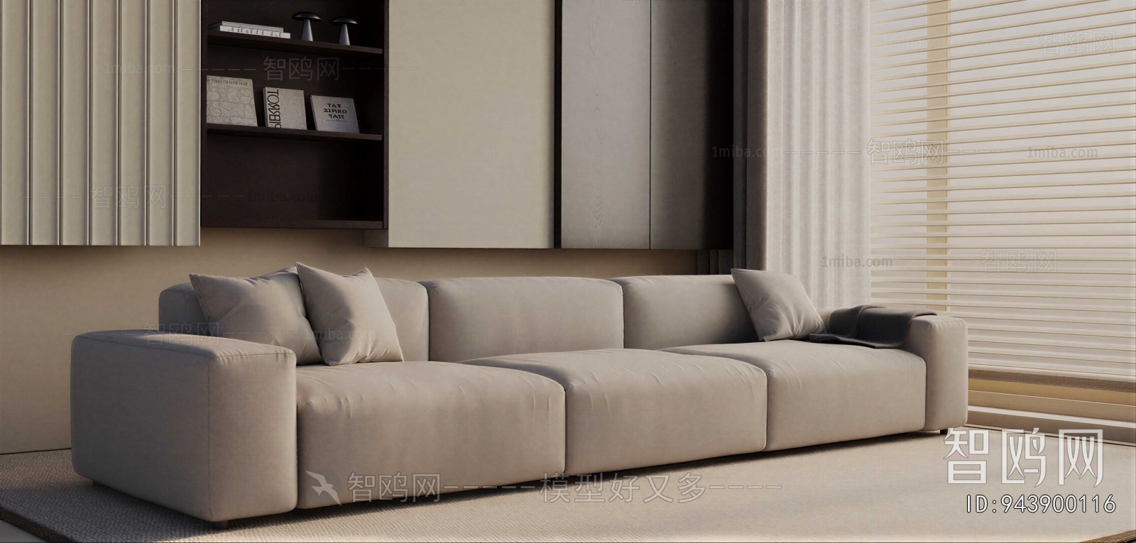 Modern Three-seat Sofa