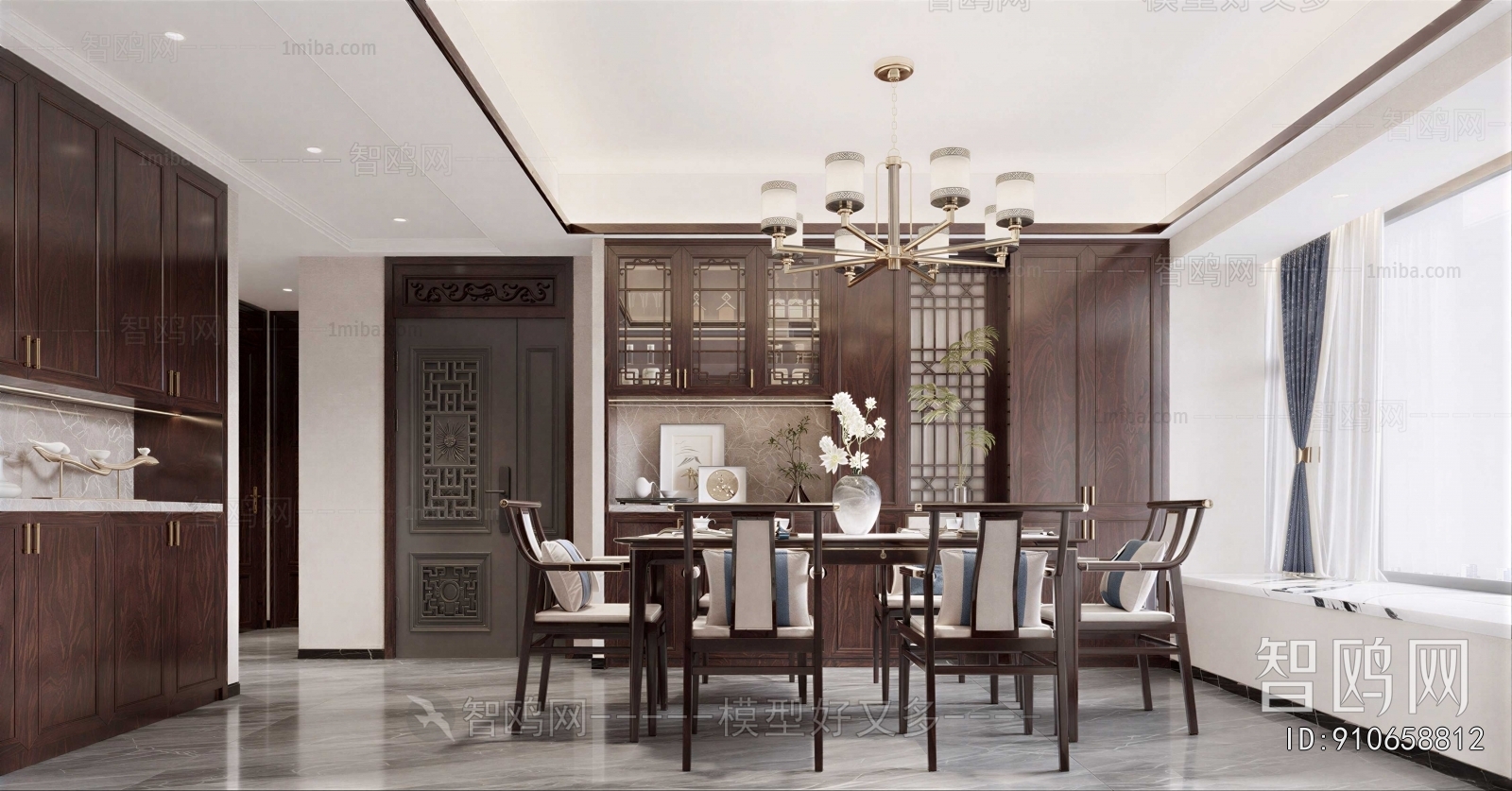 New Chinese Style Dining Room