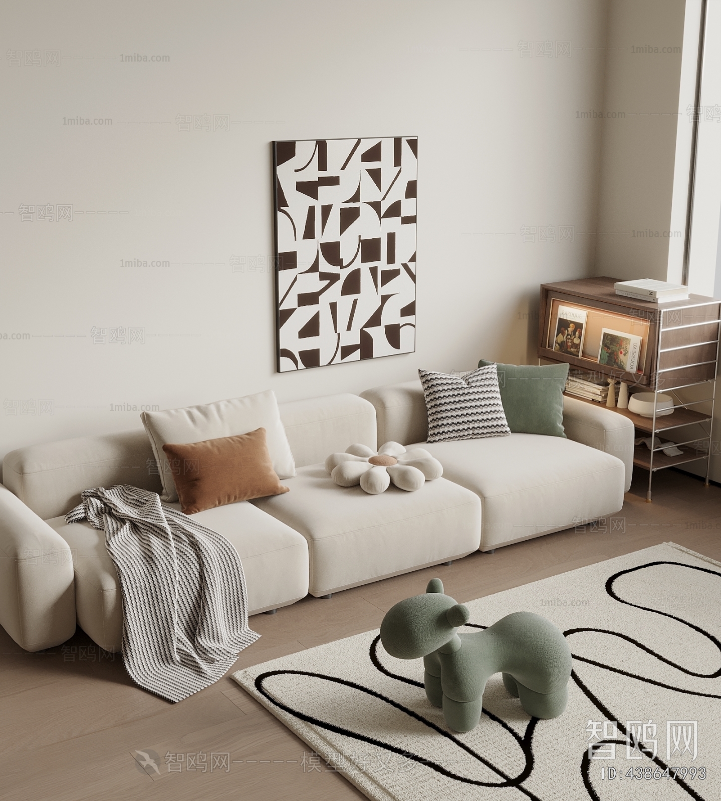 Modern Three-seat Sofa