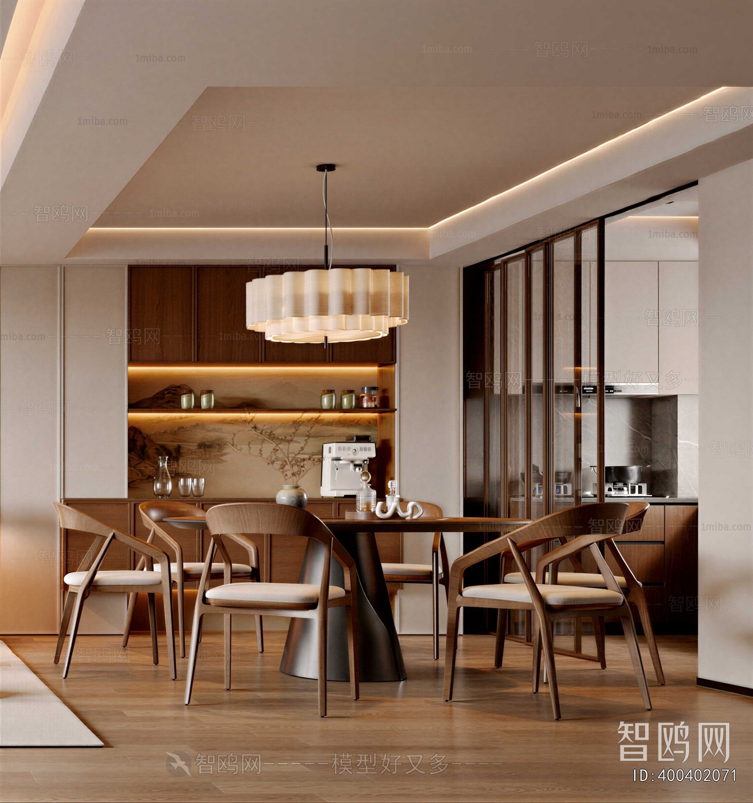 New Chinese Style Dining Room