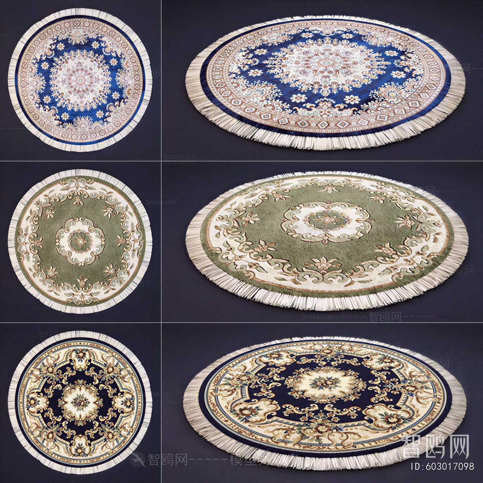European Style Circular Carpet