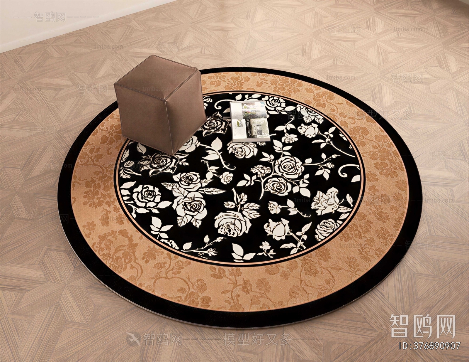 French Style Circular Carpet