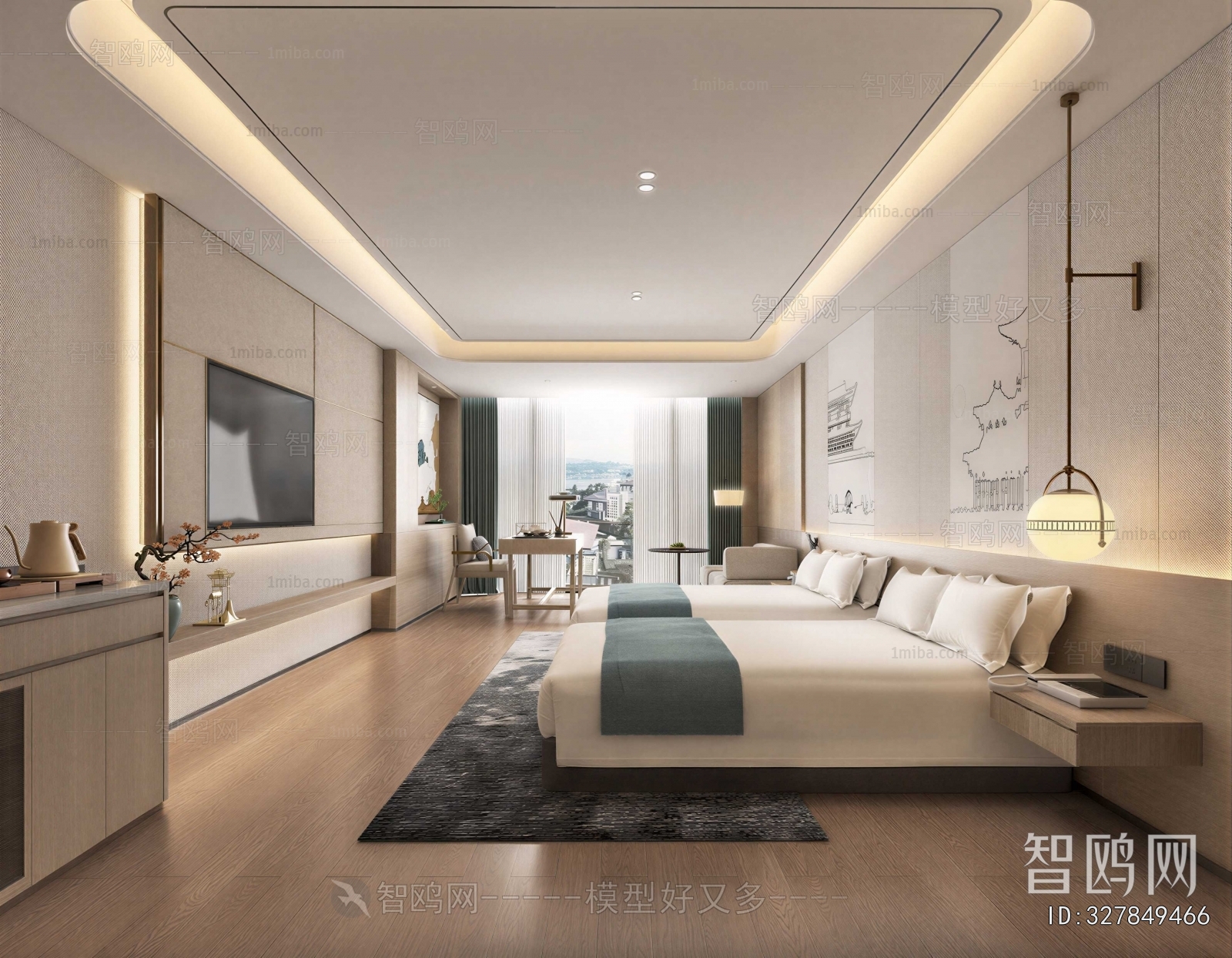 New Chinese Style Guest Room