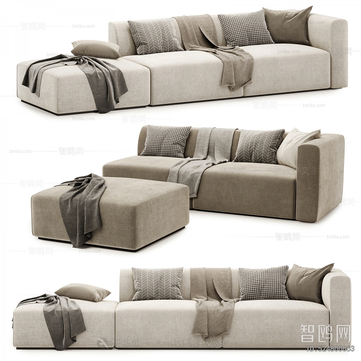 Modern Multi Person Sofa