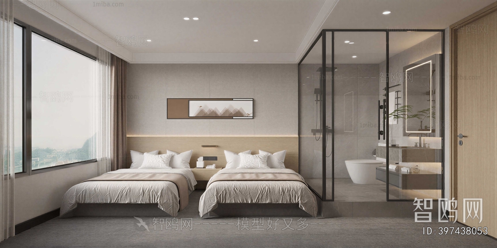 Modern Guest Room