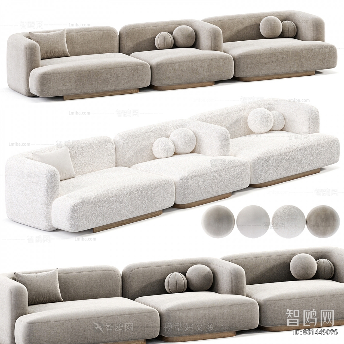 Modern Three-seat Sofa