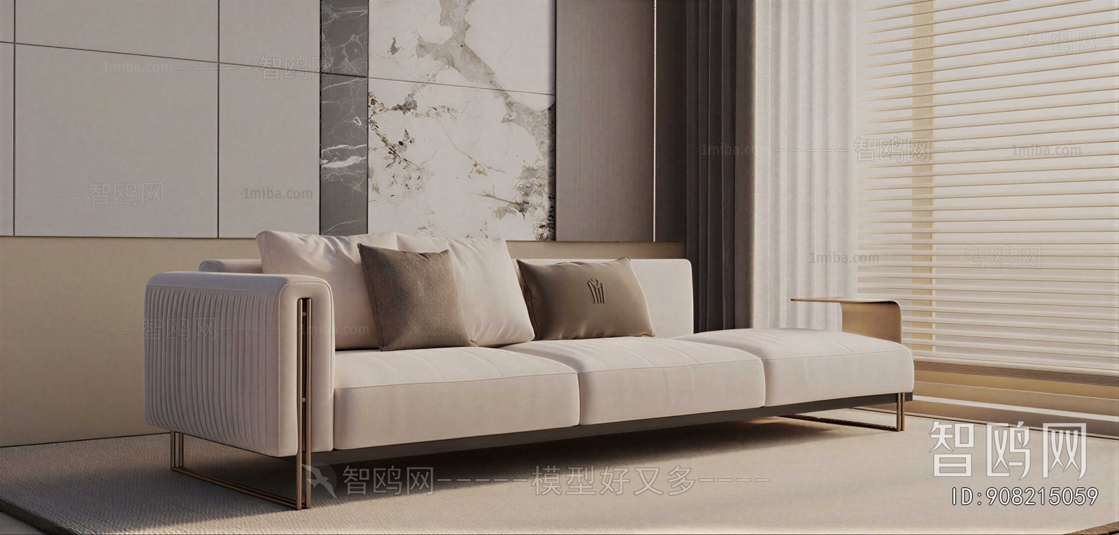 Modern Three-seat Sofa