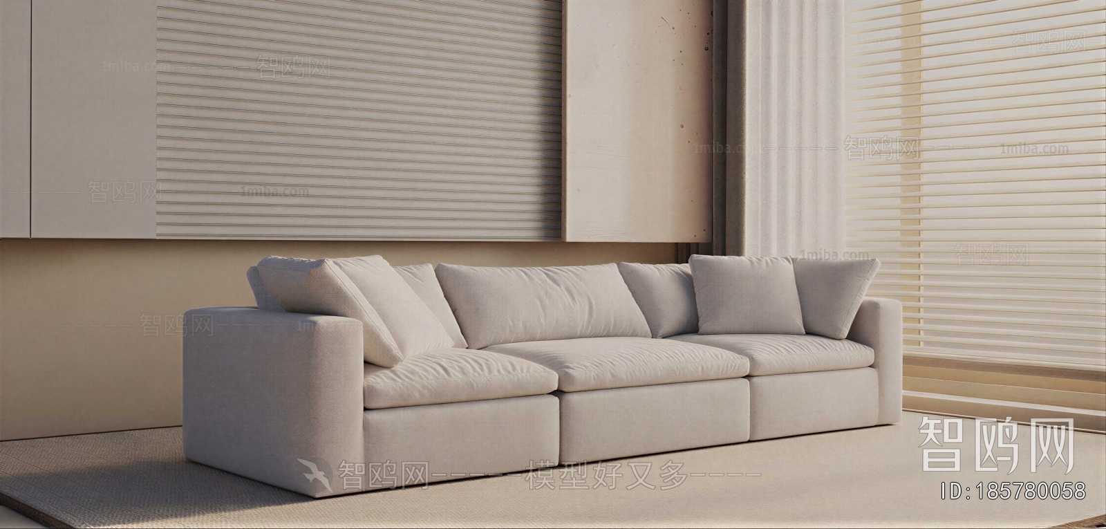 Modern Three-seat Sofa