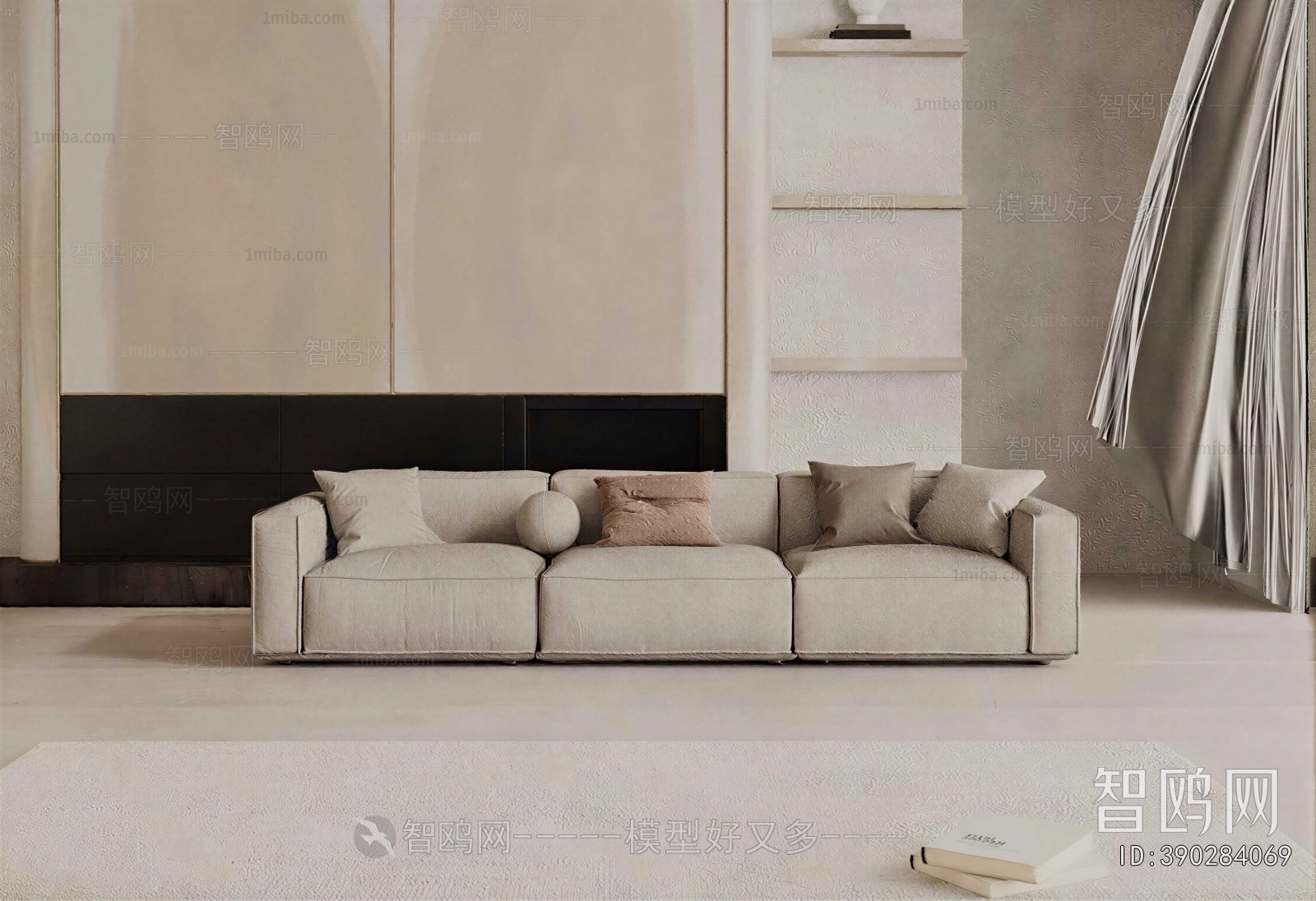 Modern Three-seat Sofa