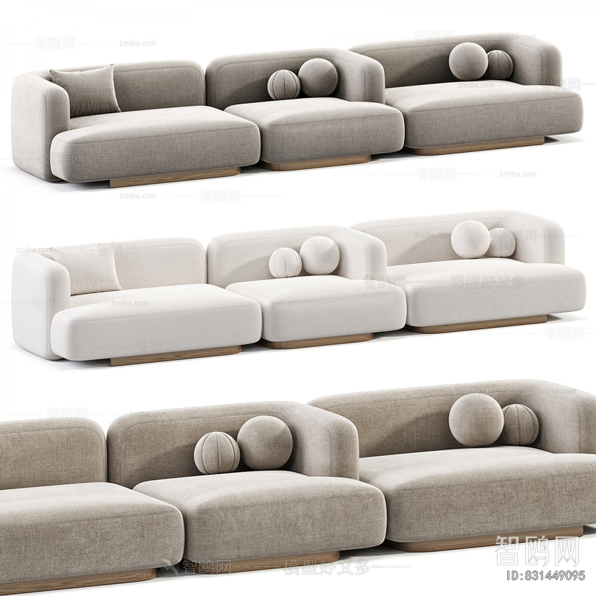 Modern Three-seat Sofa