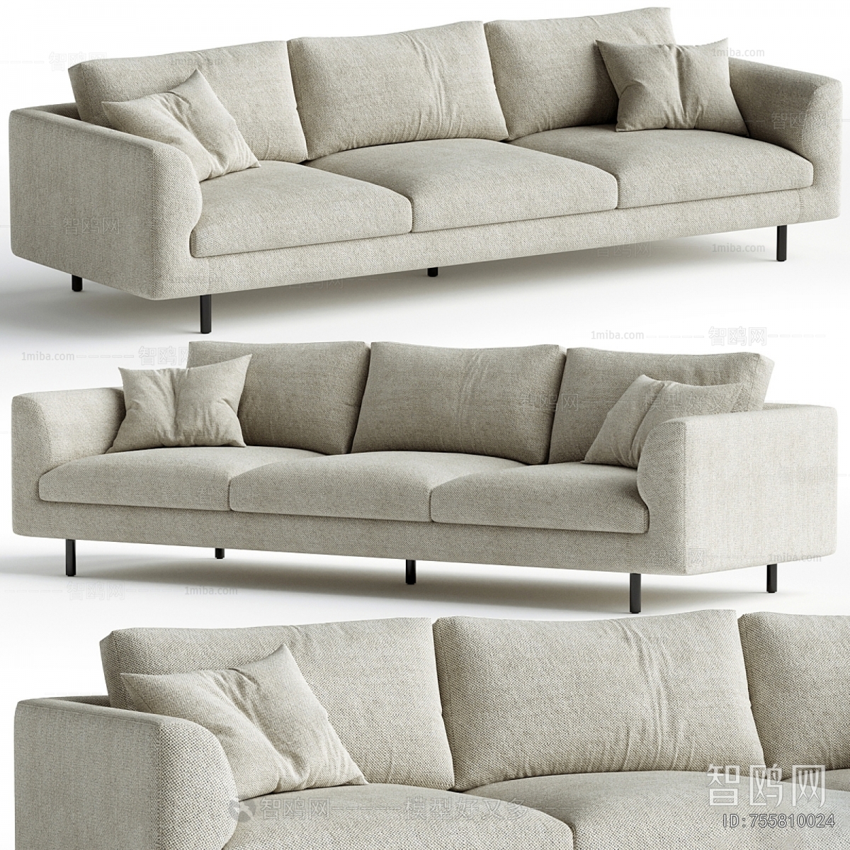 Modern Three-seat Sofa