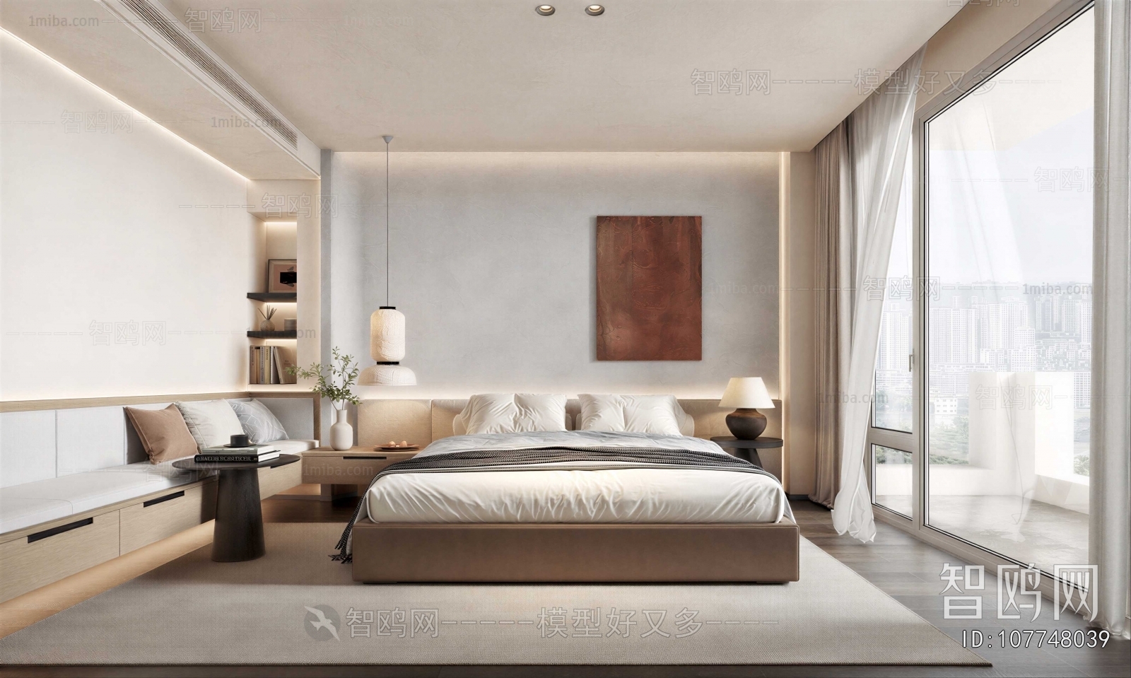 Wabi-sabi Style Bedroom