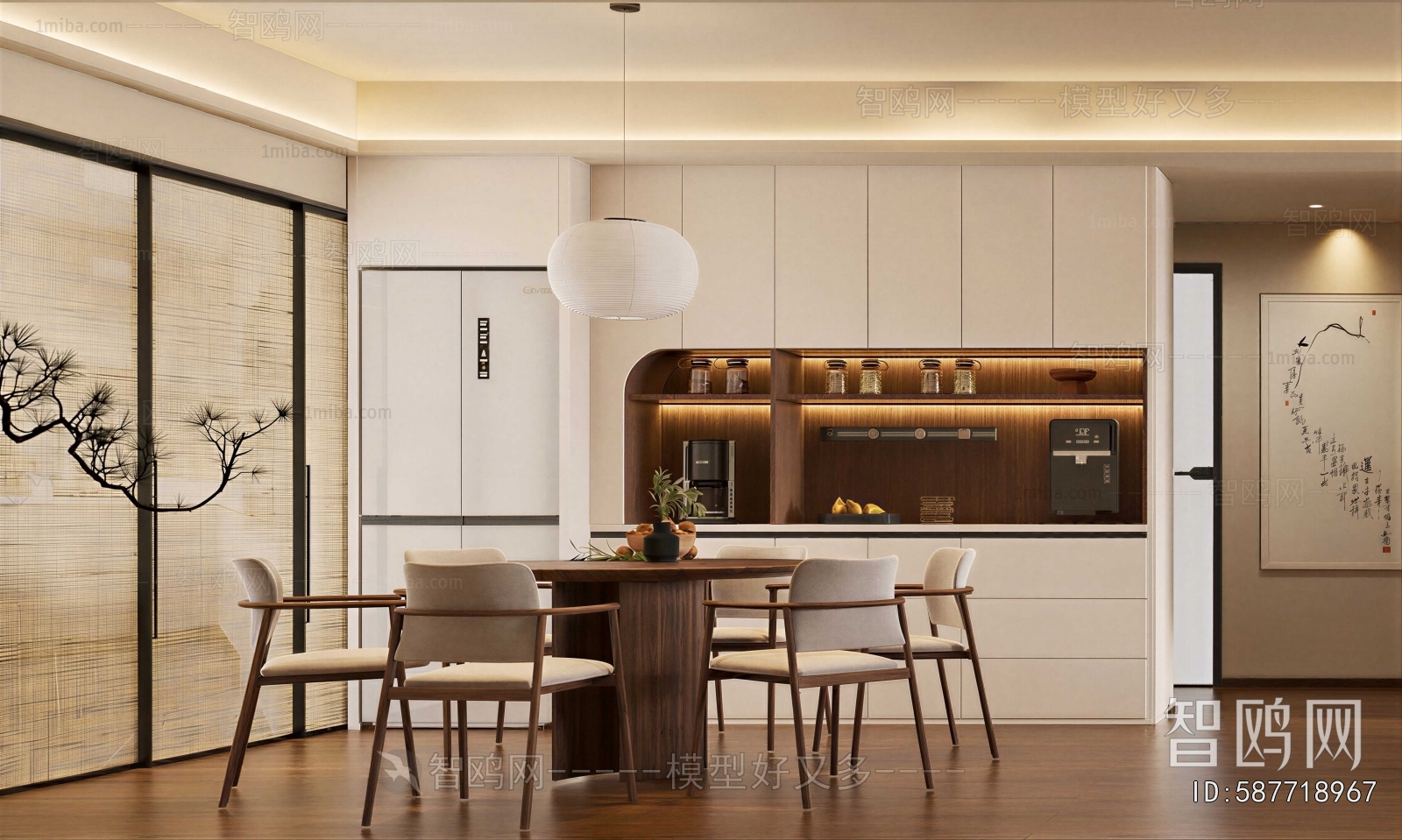 New Chinese Style Dining Room