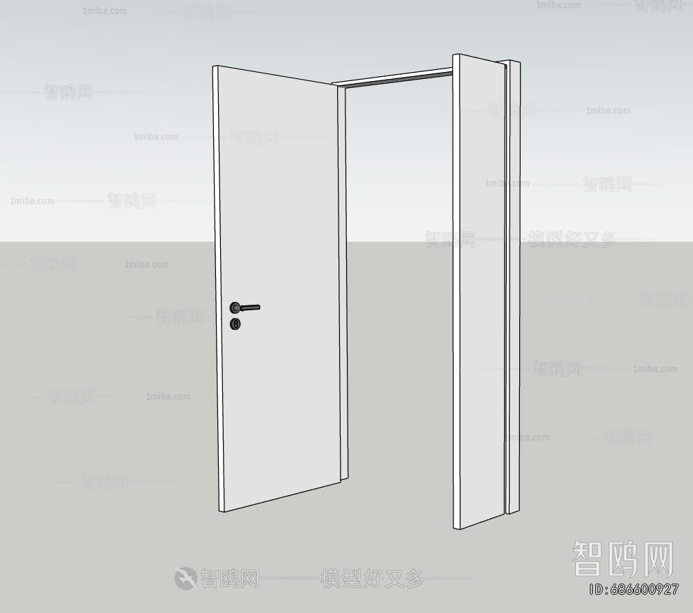 French Style Unequal Double Door