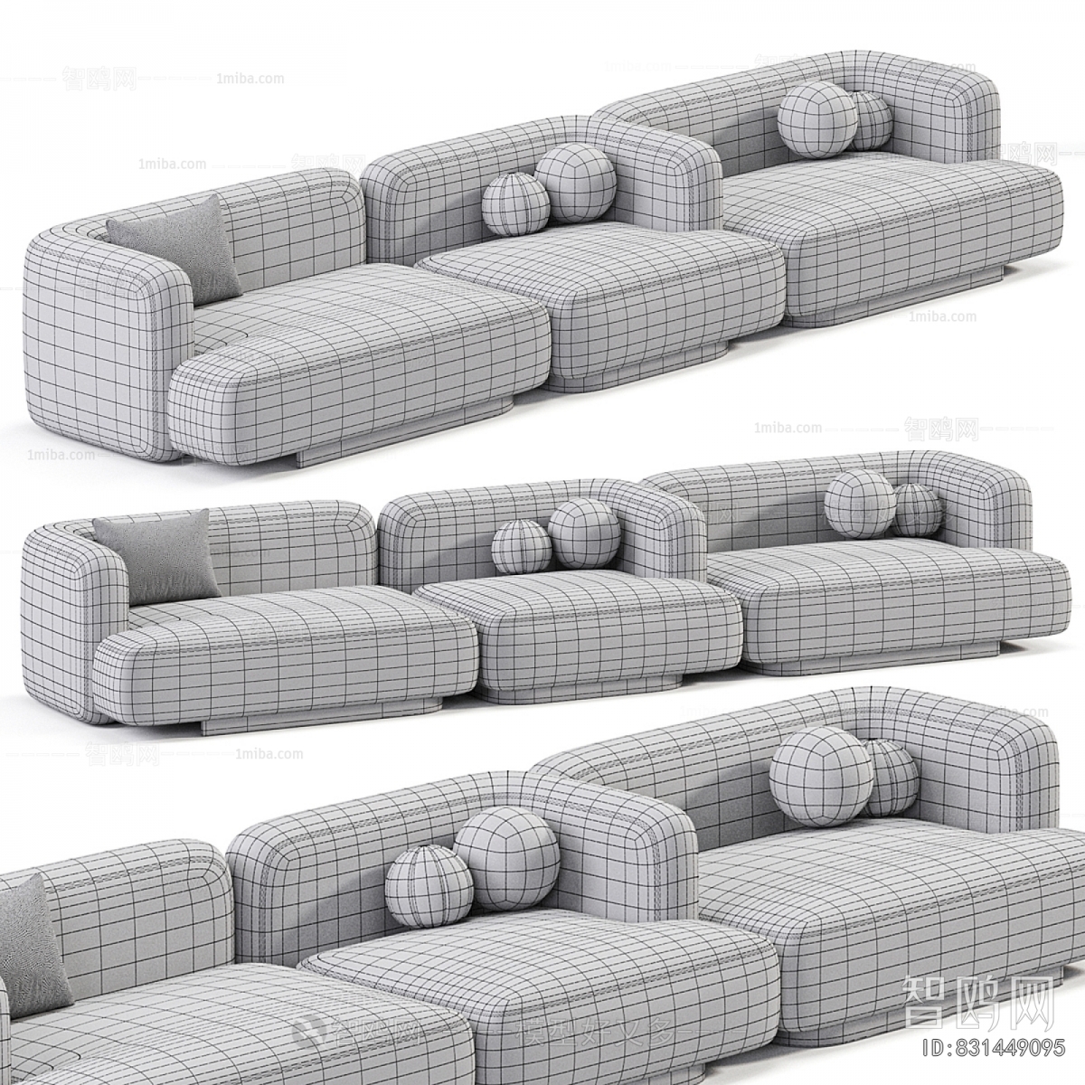 Modern Three-seat Sofa