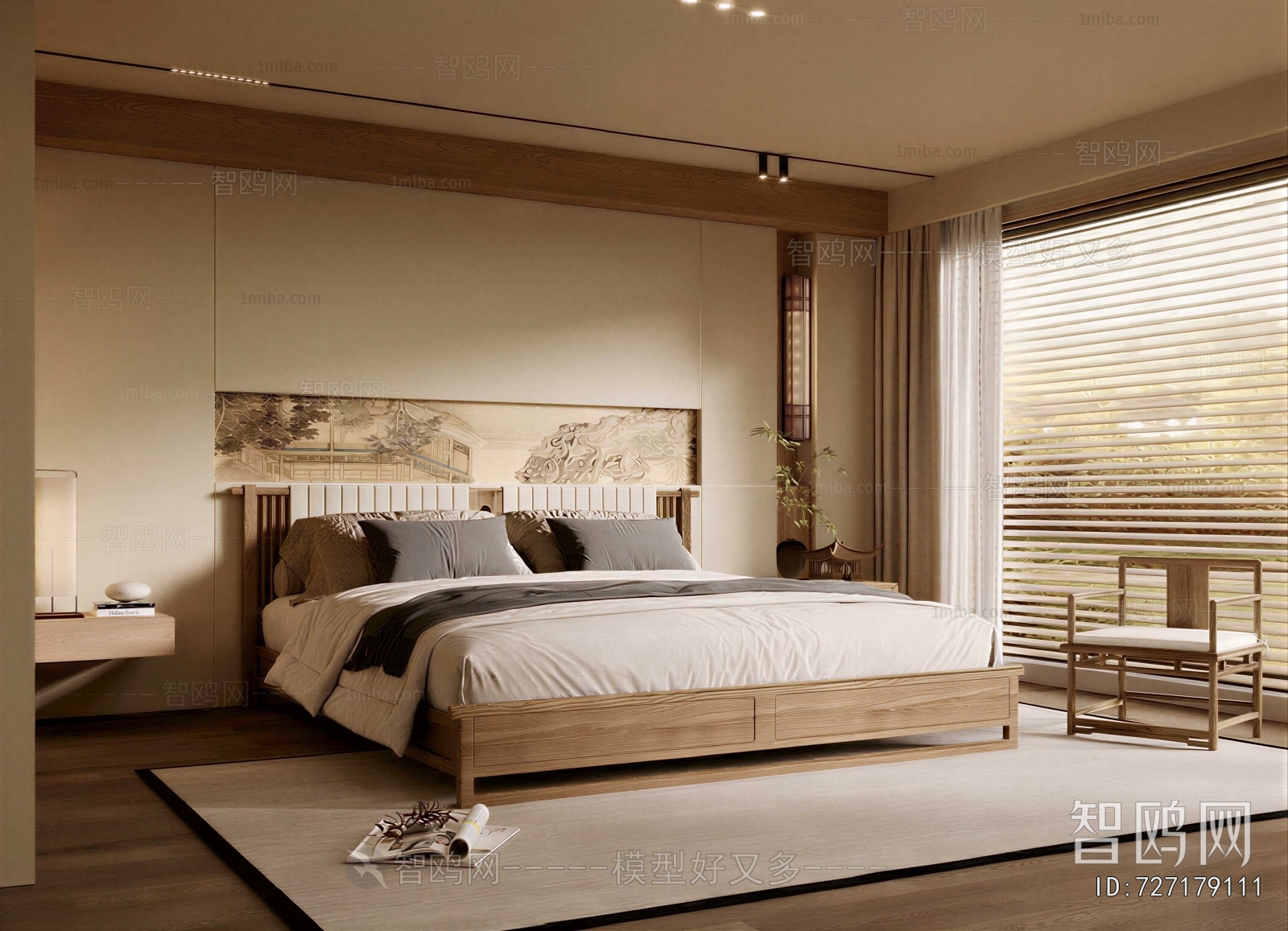 New Chinese Style Bedroom