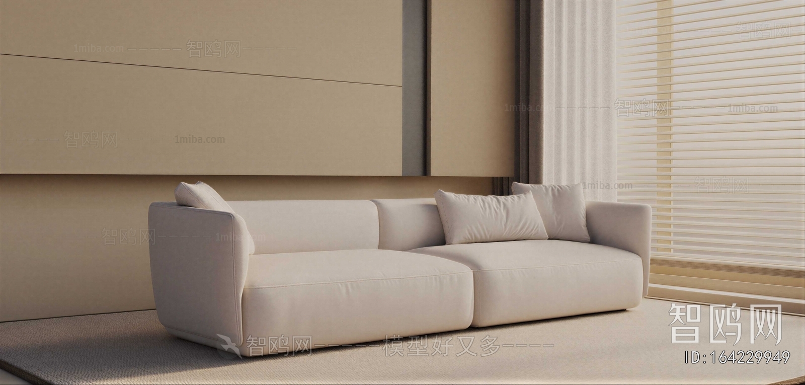 Modern Three-seat Sofa