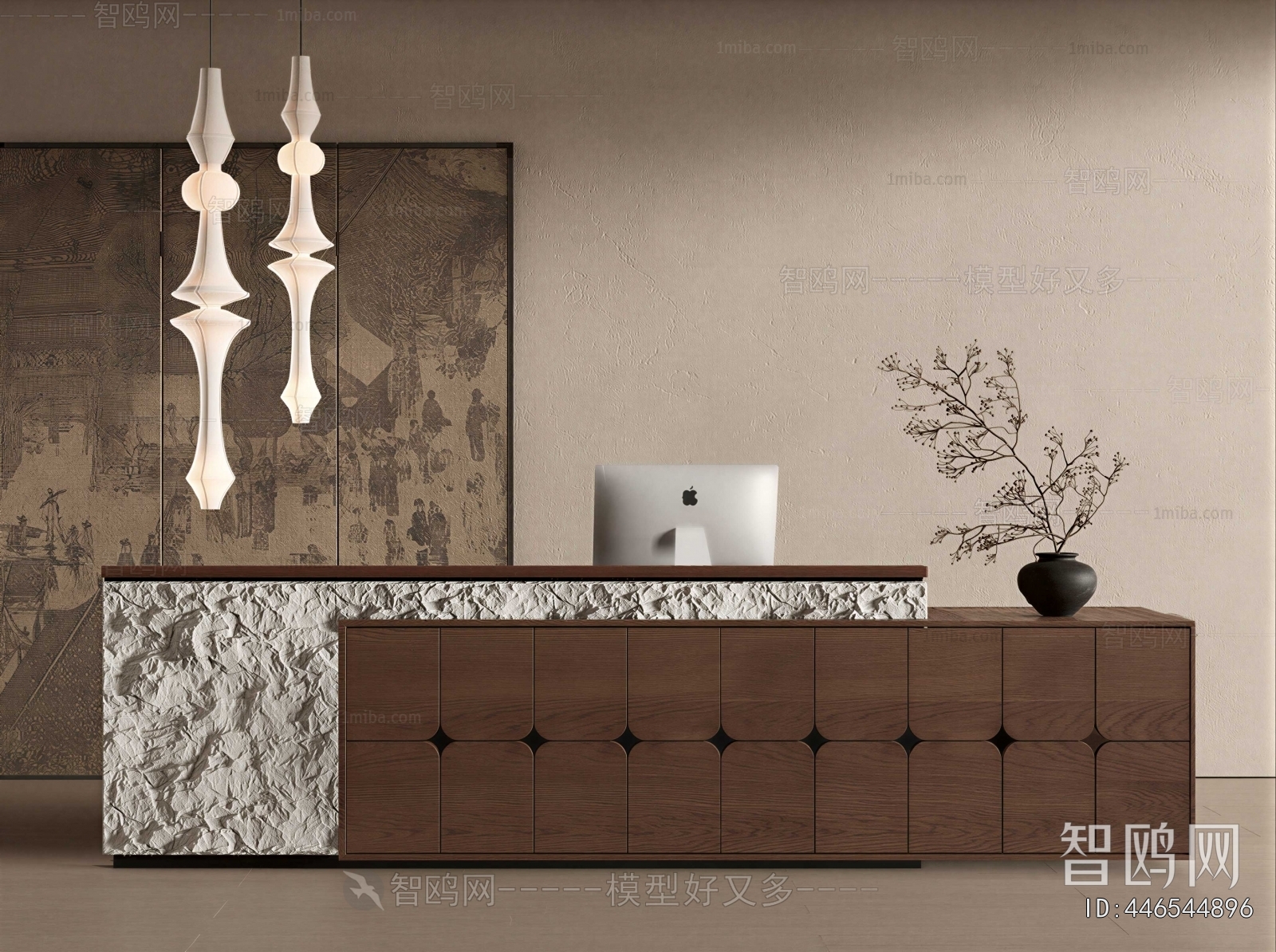 New Chinese Style Reception Desk