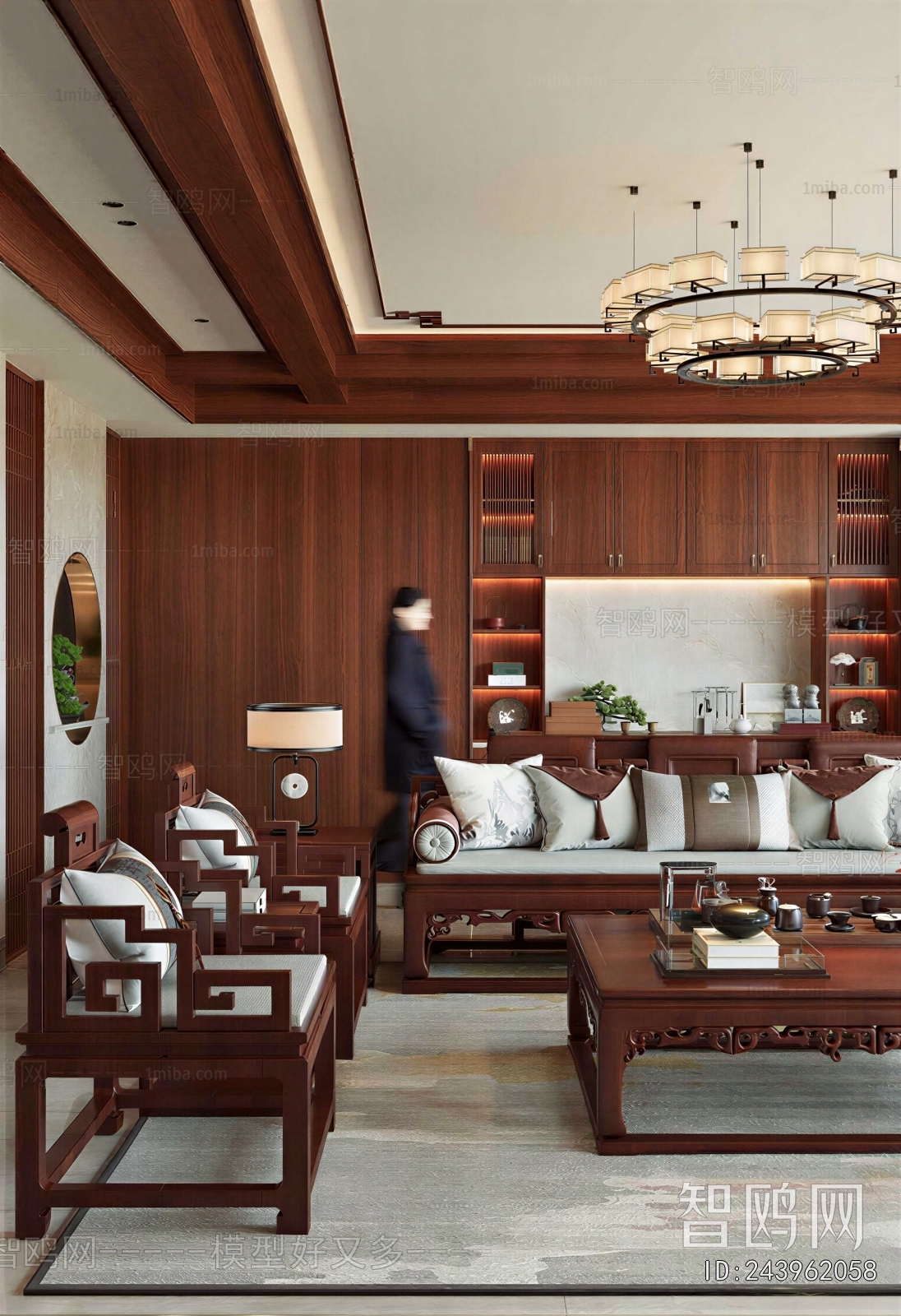 New Chinese Style A Living Room