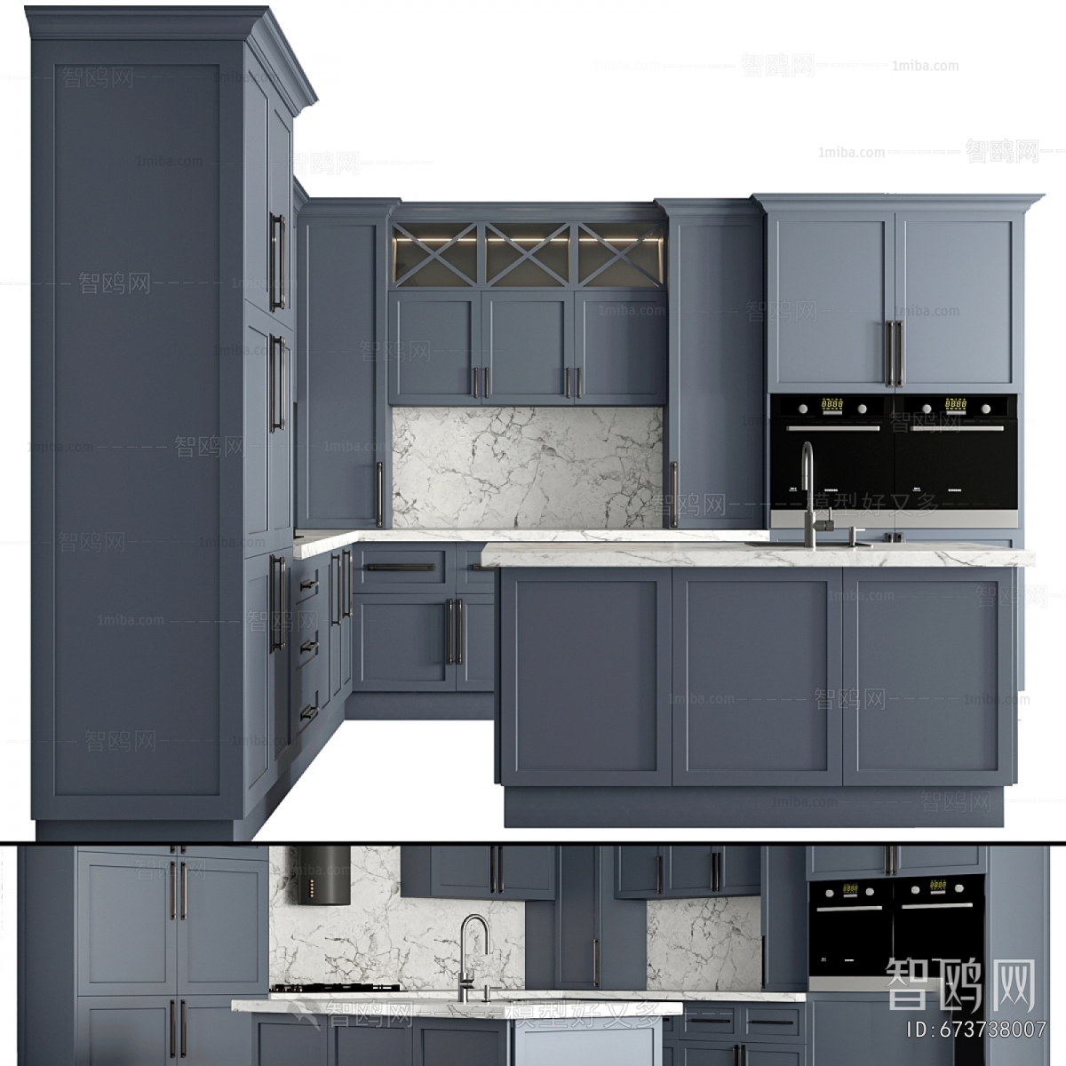 Simple European Style Kitchen Cabinet