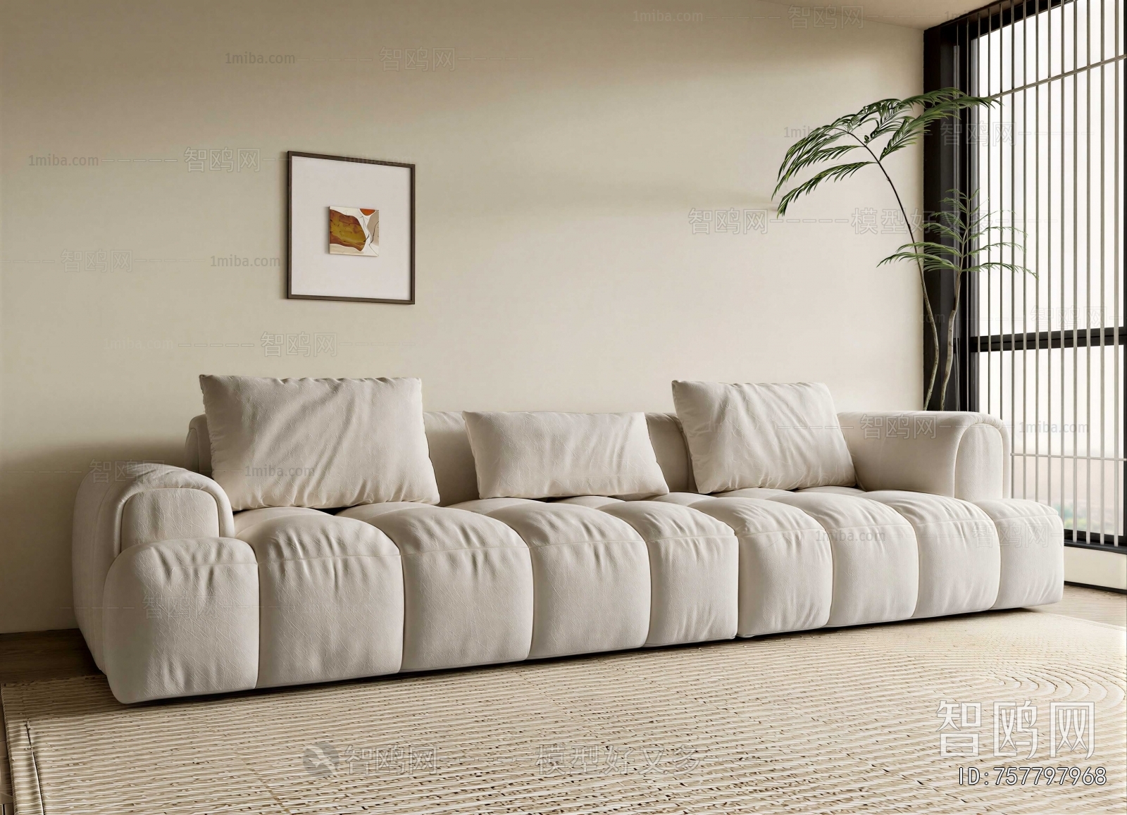 Modern Three-seat Sofa