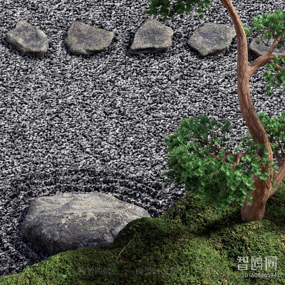 Modern Rockery Waterscape