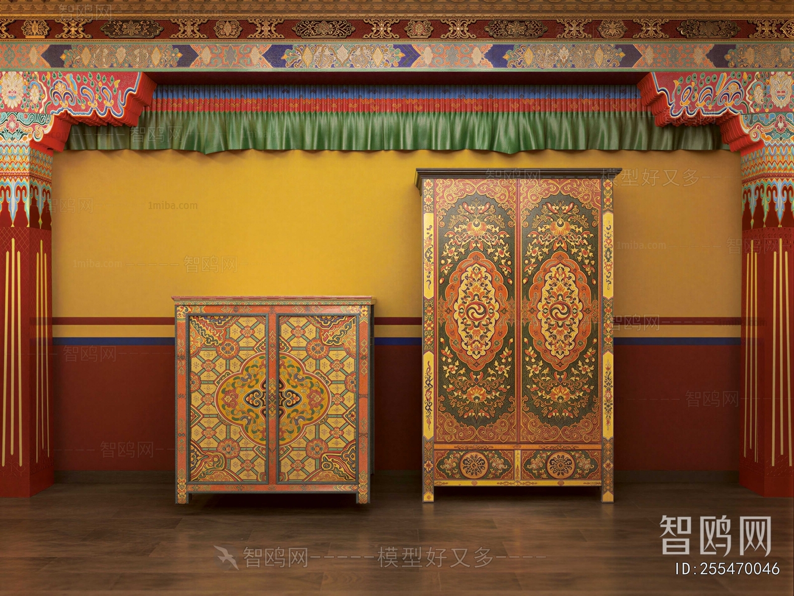 Chinese Style Decorative Cabinet