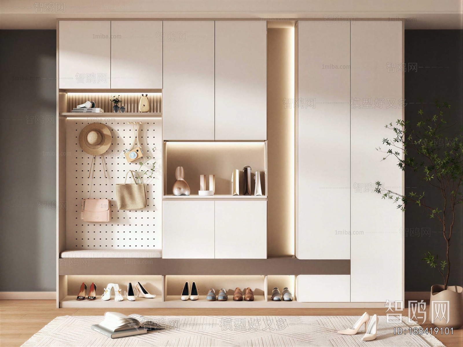Modern Shoe Cabinet