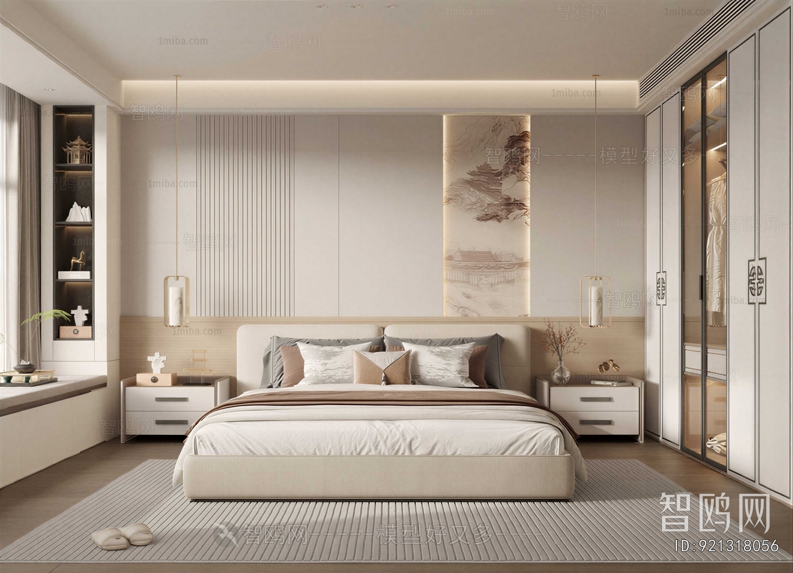 New Chinese Style Bedroom