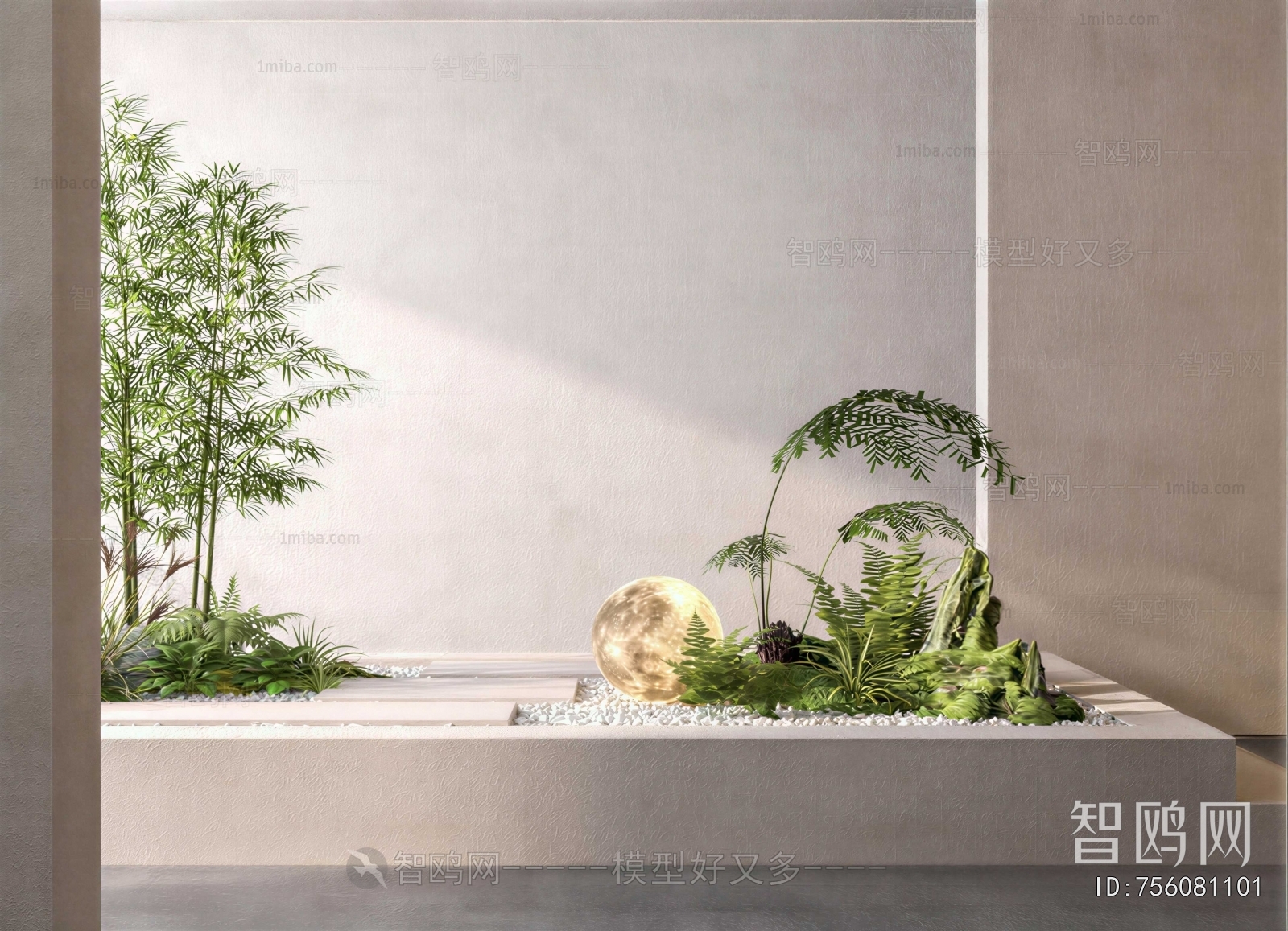 New Chinese Style Plant Landscaping