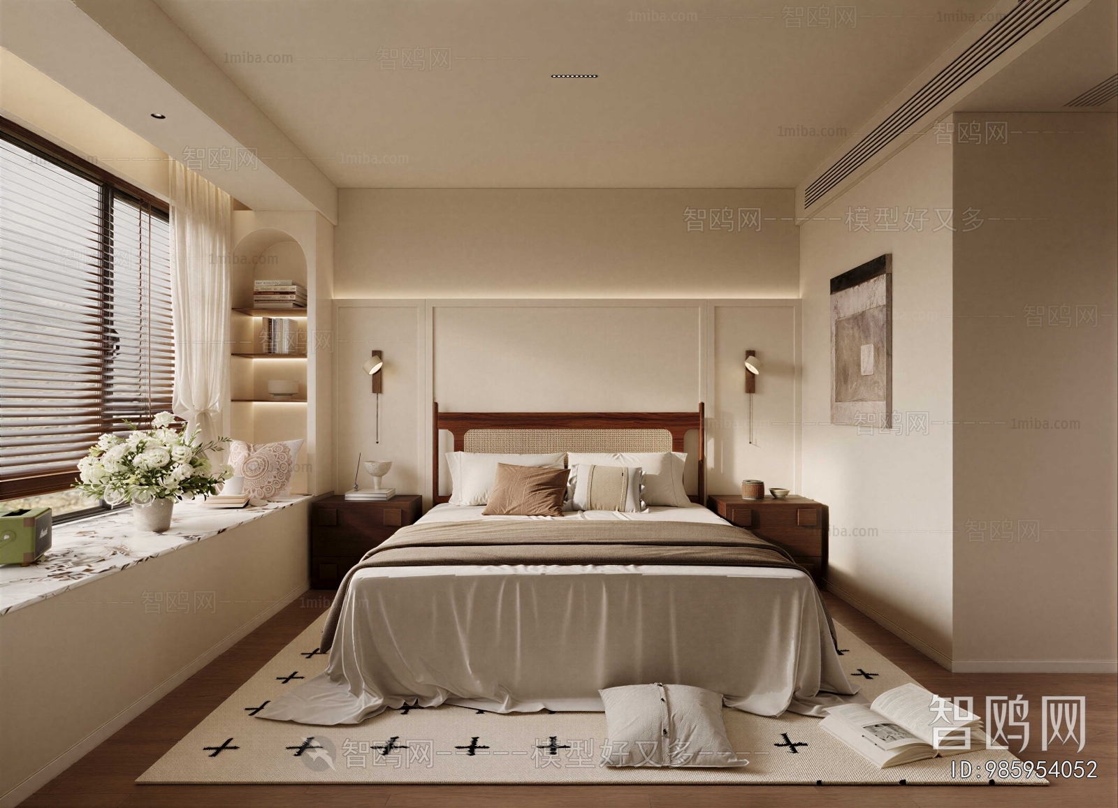 Wabi-sabi Style Bedroom