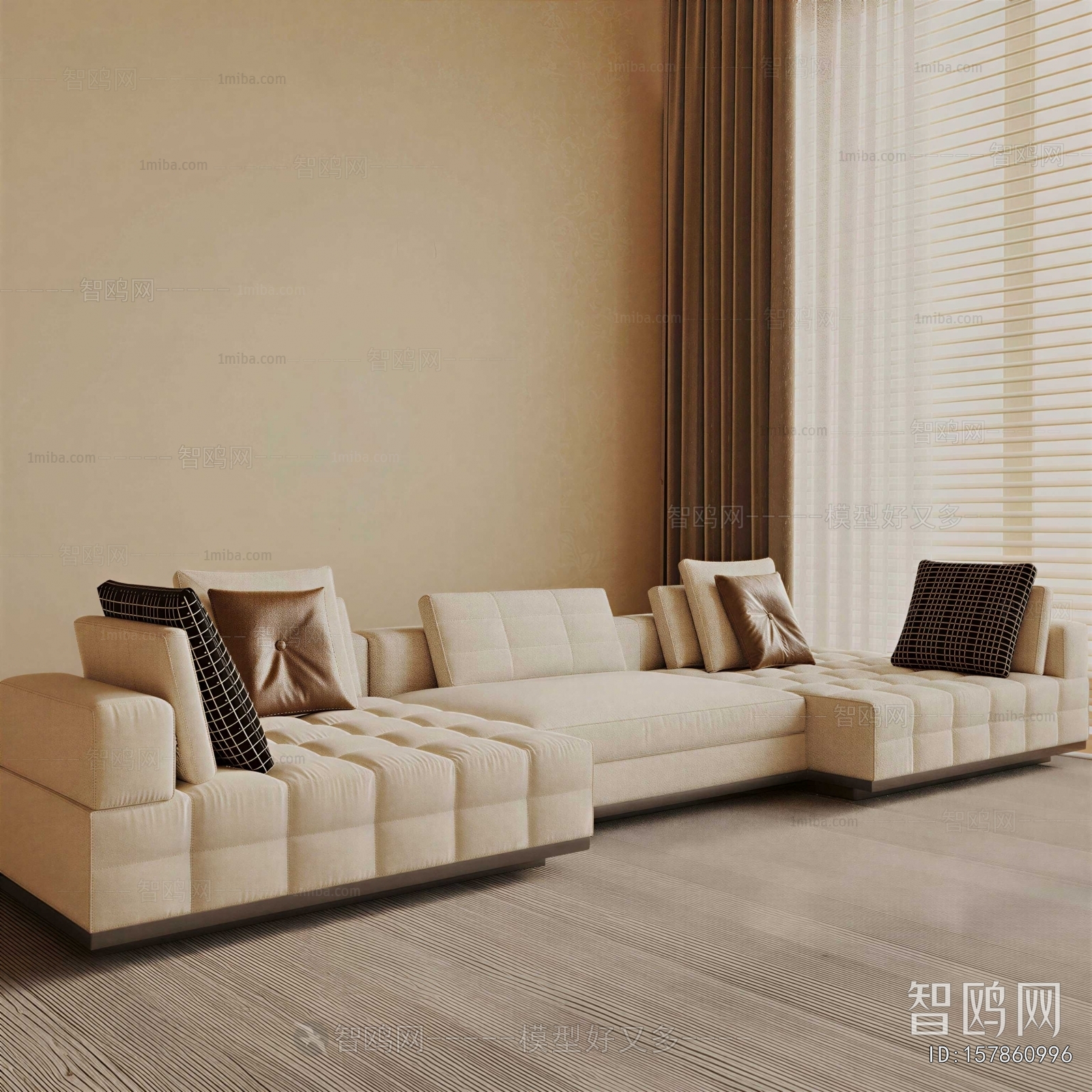 Modern Three-seat Sofa
