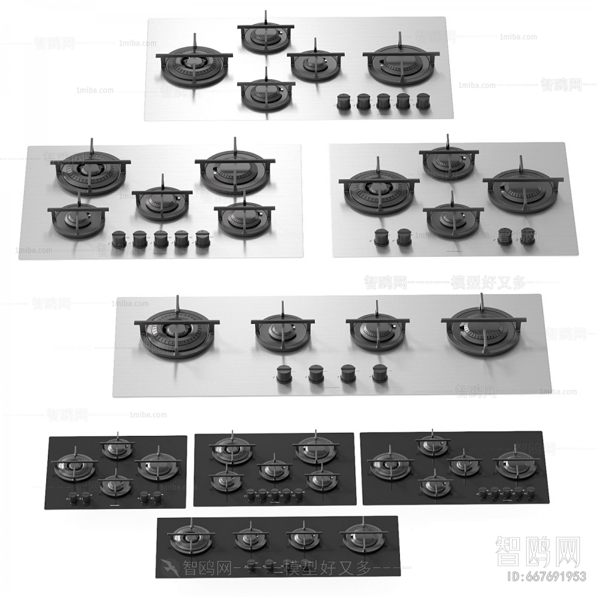 Modern Kitchen Electric Gas Range