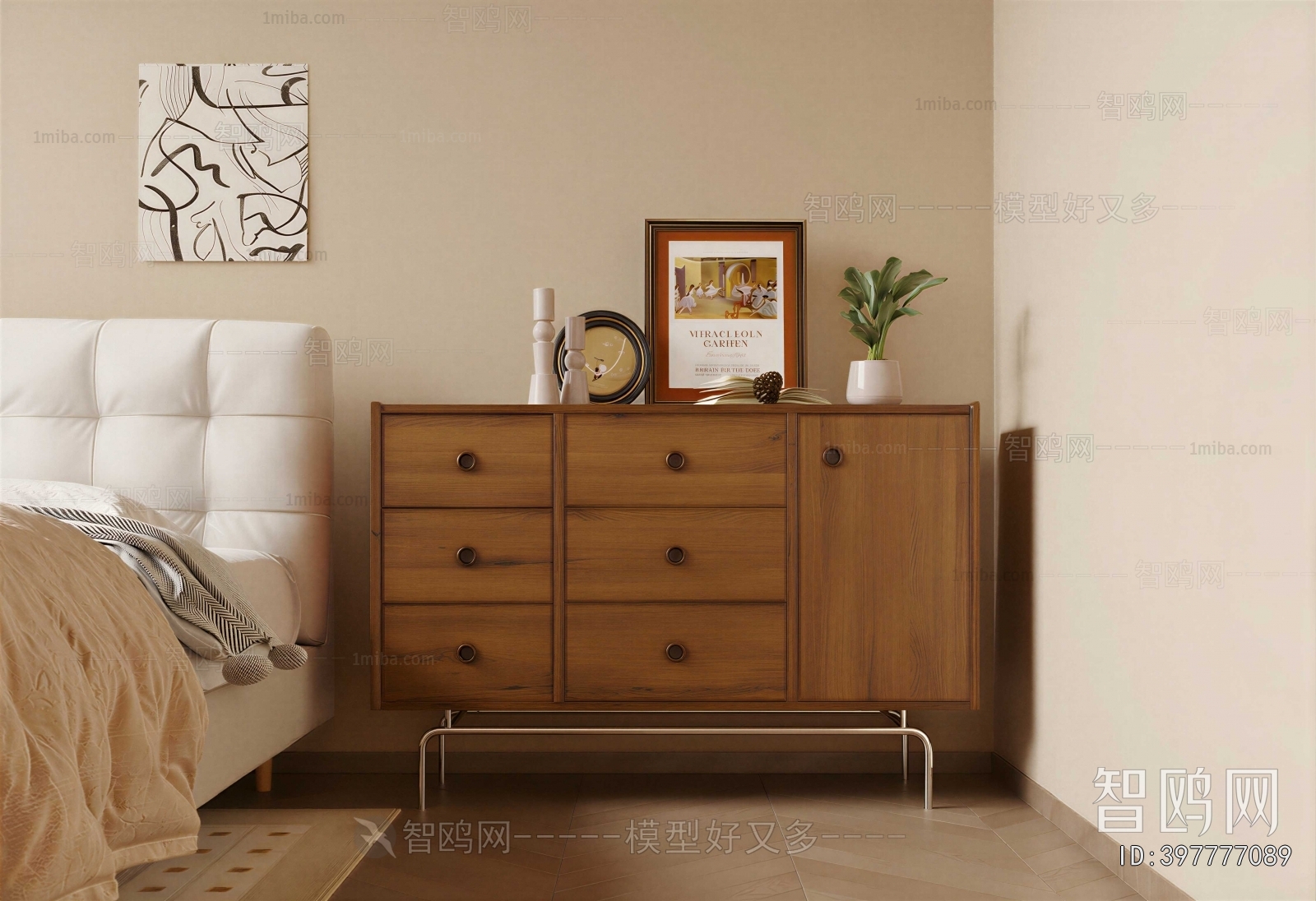 Wabi-sabi Style Entrance Cabinet