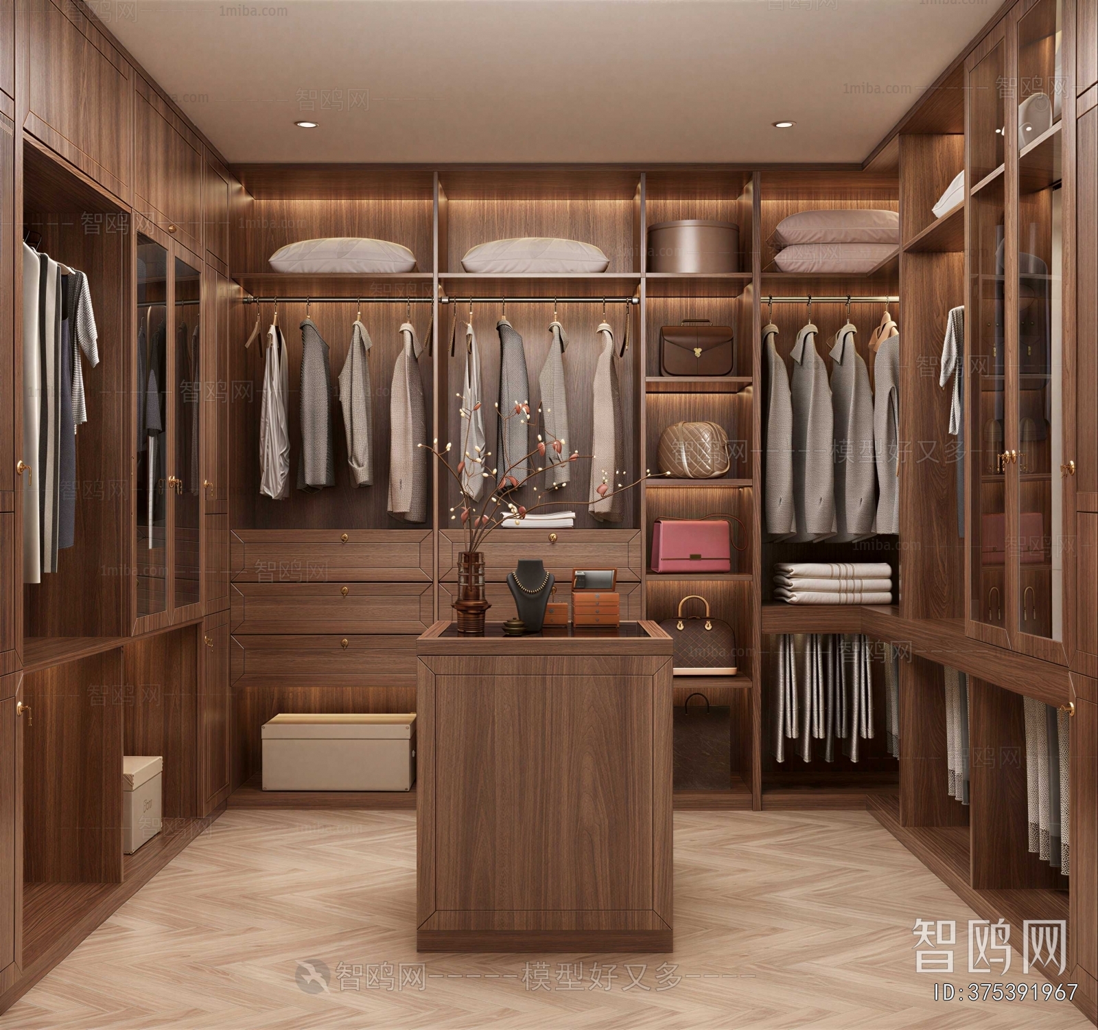Modern Clothes Storage Area