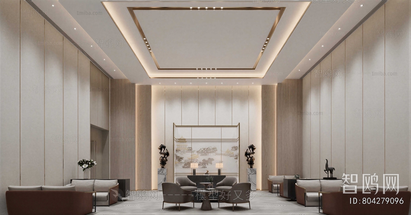 New Chinese Style Reception Room