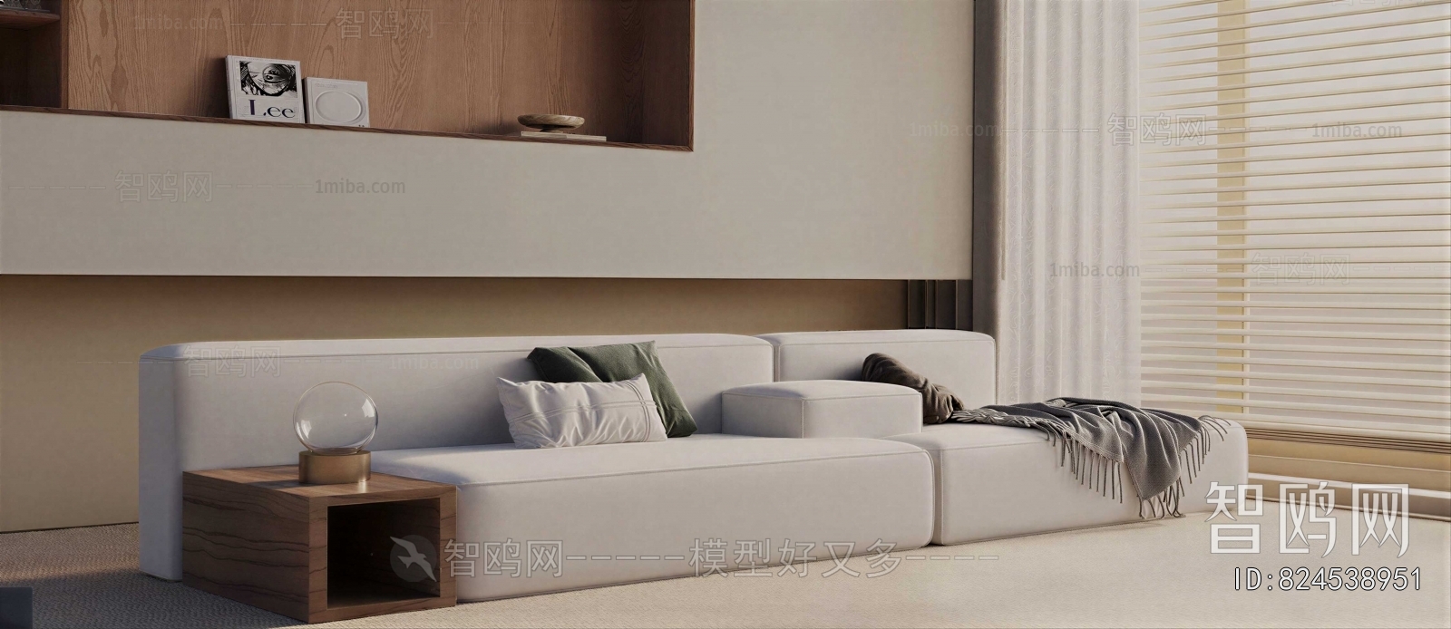 Modern Three-seat Sofa