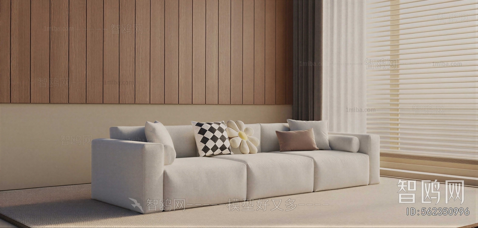 Modern Three-seat Sofa