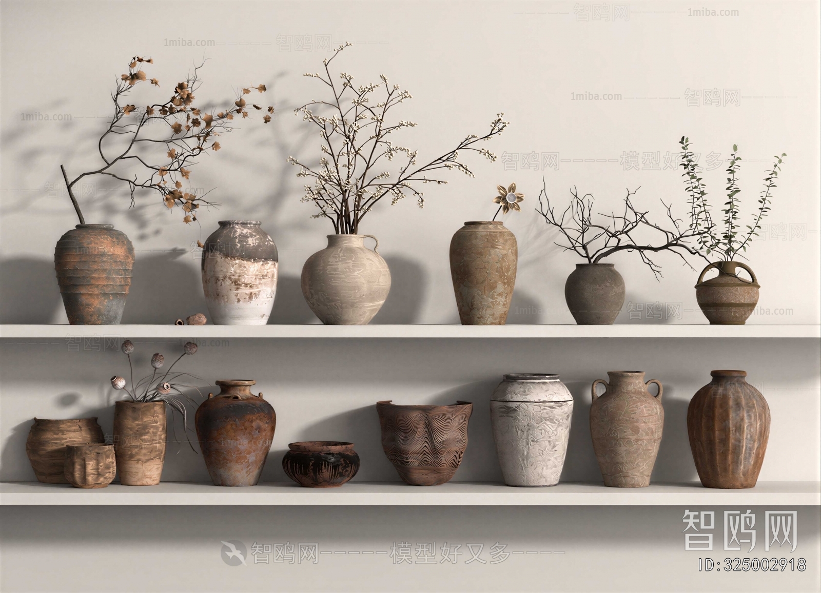 Wabi-sabi Style Clay Pot