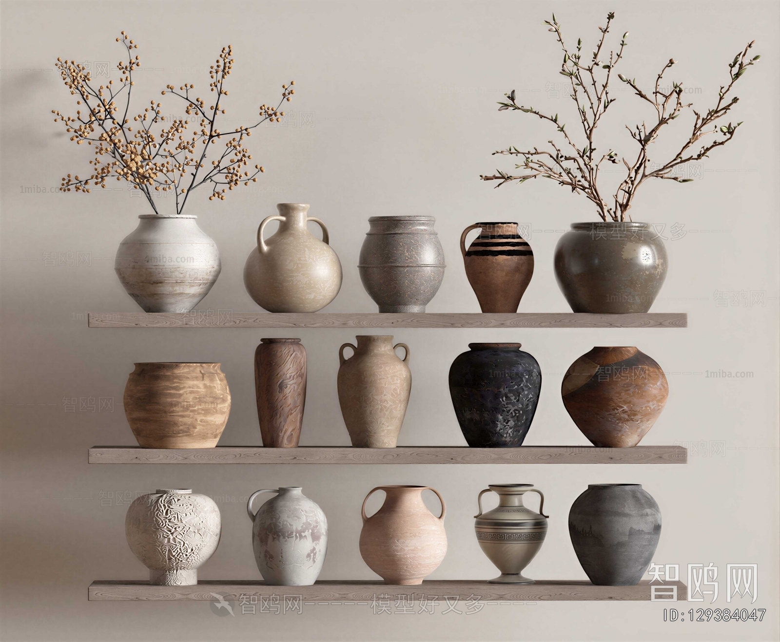 Wabi-sabi Style Clay Pot