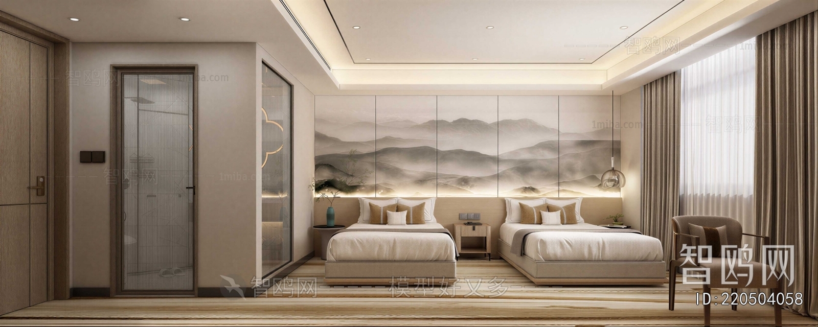 New Chinese Style Guest Room