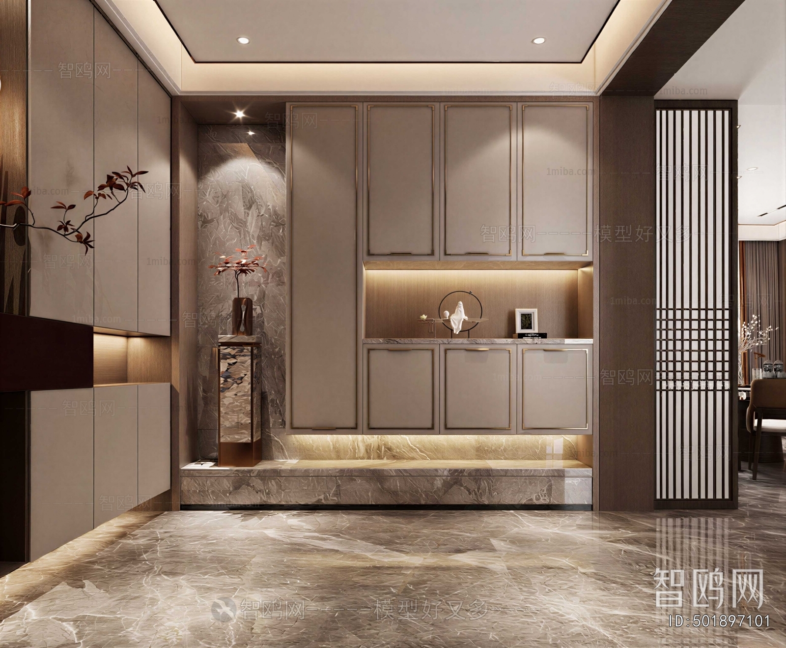 New Chinese Style Hallway