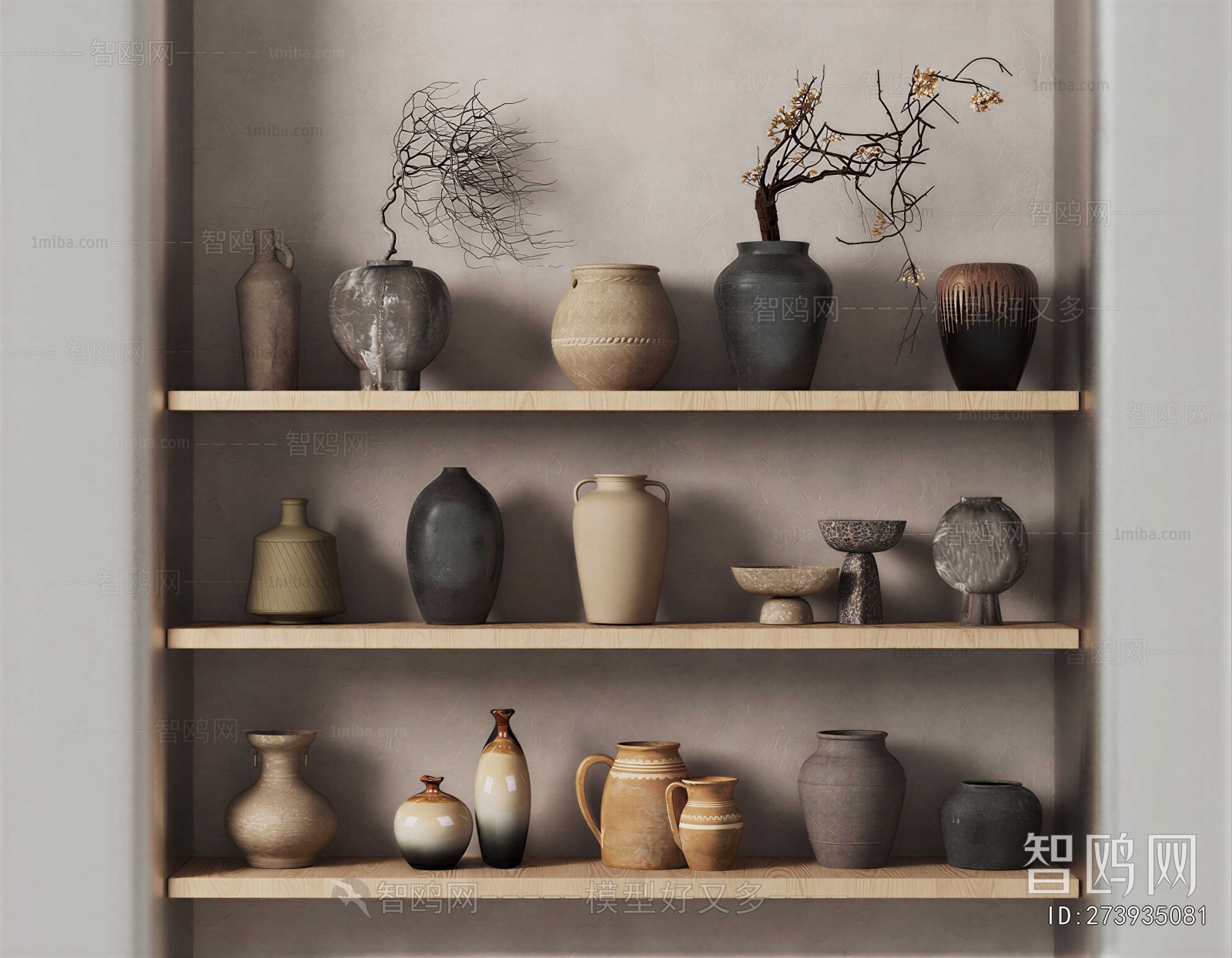 Wabi-sabi Style Clay Pot