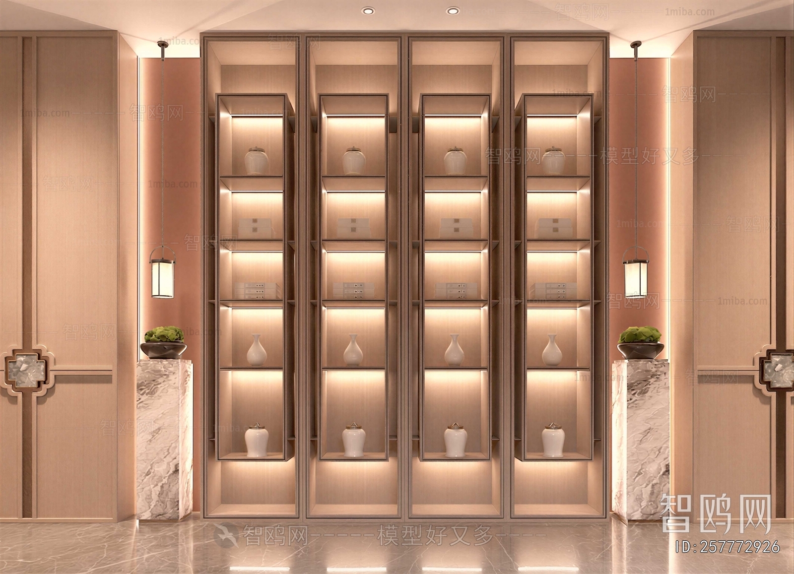 New Chinese Style Decorative Cabinet