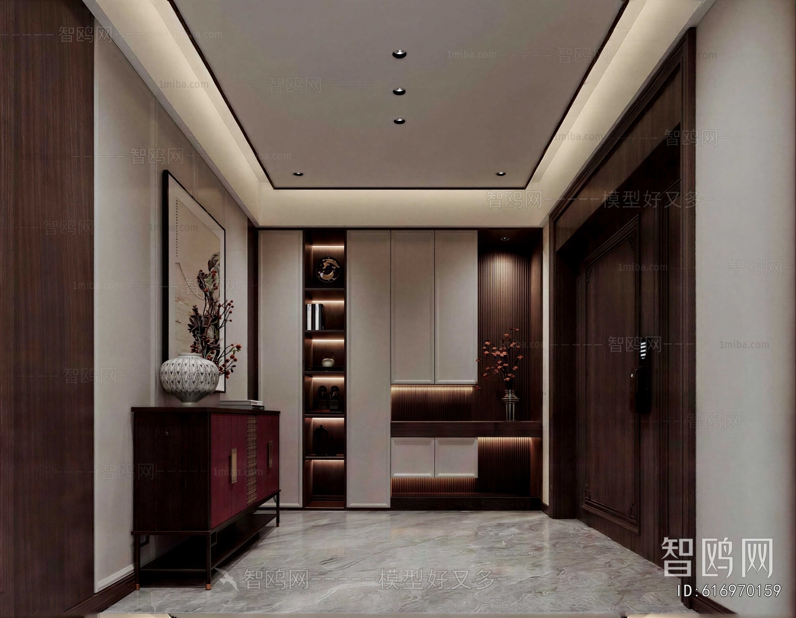 New Chinese Style Hallway